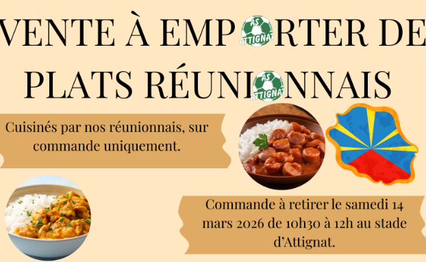 VENTE A EMPORTER : 14 MARS 2026